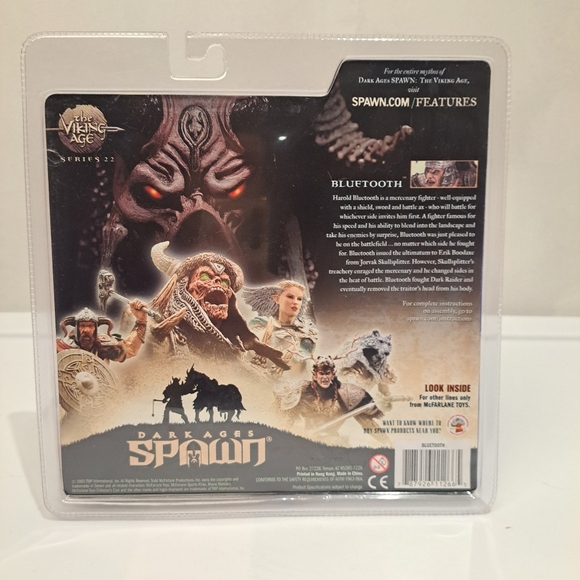 Spawn The Dark Ages The Viking Age 2002 Bluetooth Series 22 Figure R3 Sealed - Picture 5 of 6
